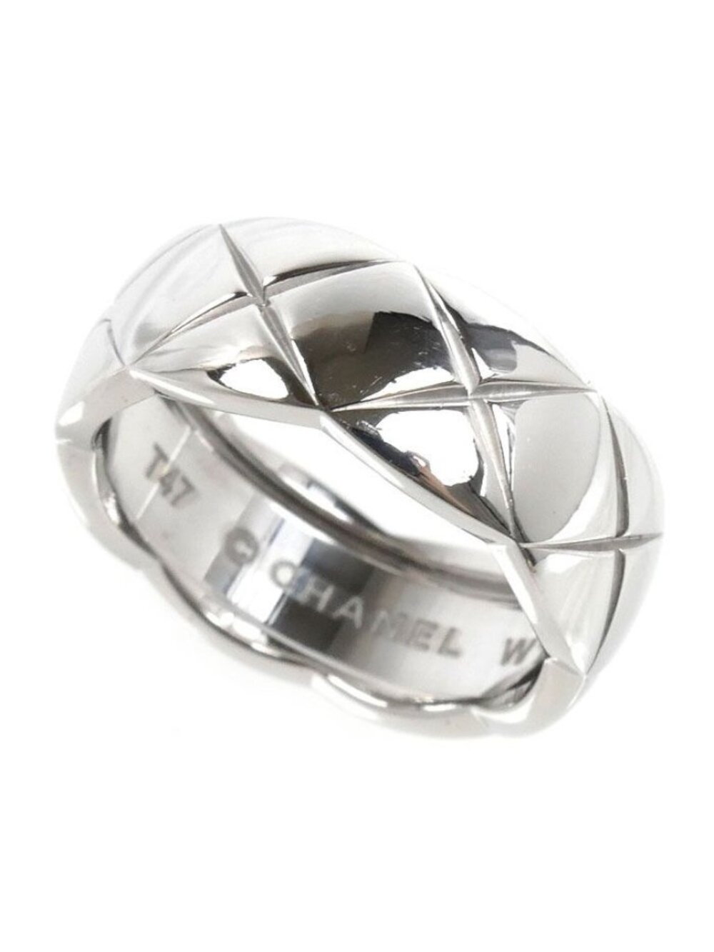 Chanel 18k White Gold Coco Crush Ring